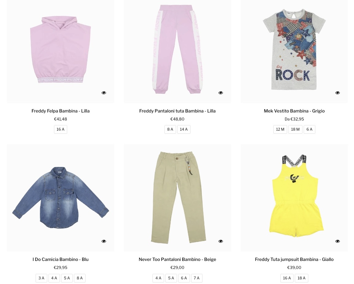 I deals do abbigliamento