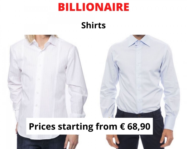 stock camicie uomo BILLIONAIRE