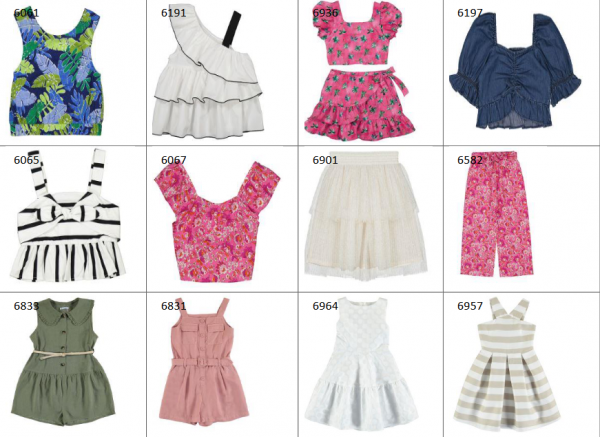 stock abbigliamento bambina MAYORAL PE rif.TV6129