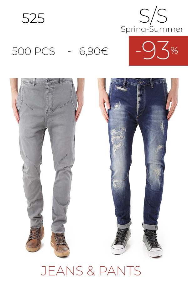 stock uomo jeans pantaloni S/S brand 525