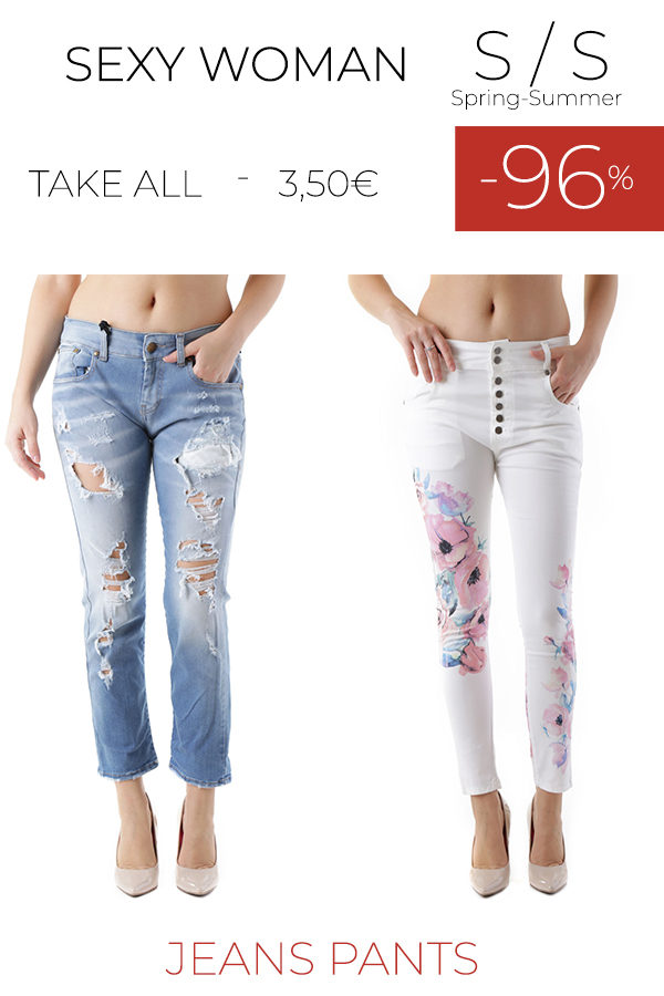 stock jeans pantaloni SEXY WOMAN S/S