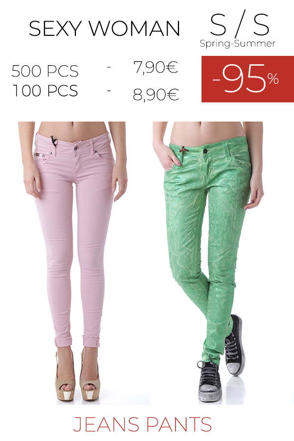 stock jeans pantaloni SEXY WOMAN S/S