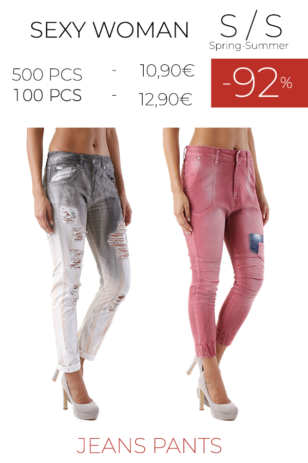 stock jeans pantaloni SEXY WOMAN S/S