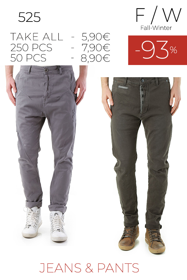stock uomo jeans pantaloni 525 f/w