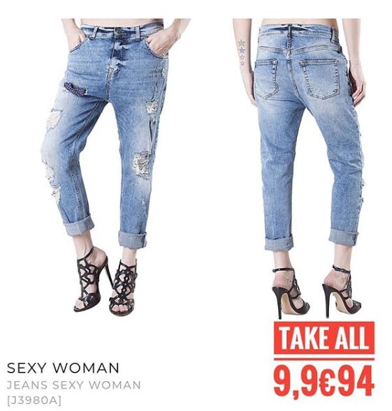 Stock Jeans Donna Sexy Woman