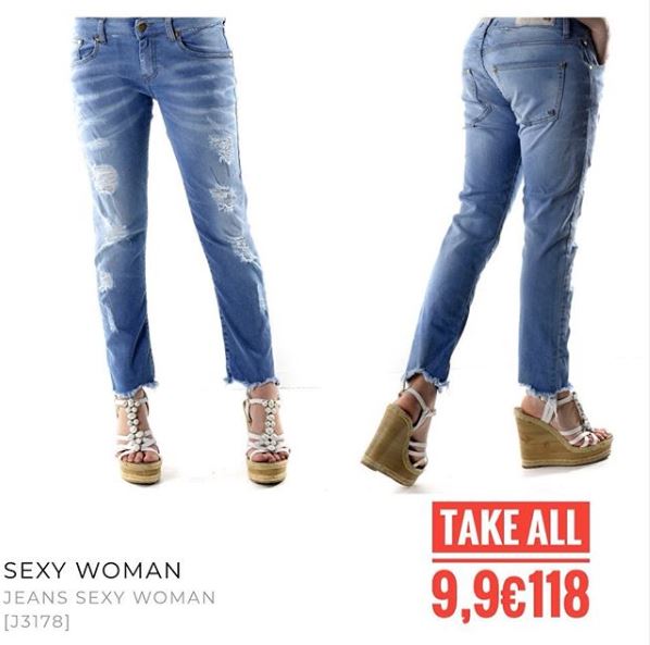 Stock Jeans Donna Sexy Woman