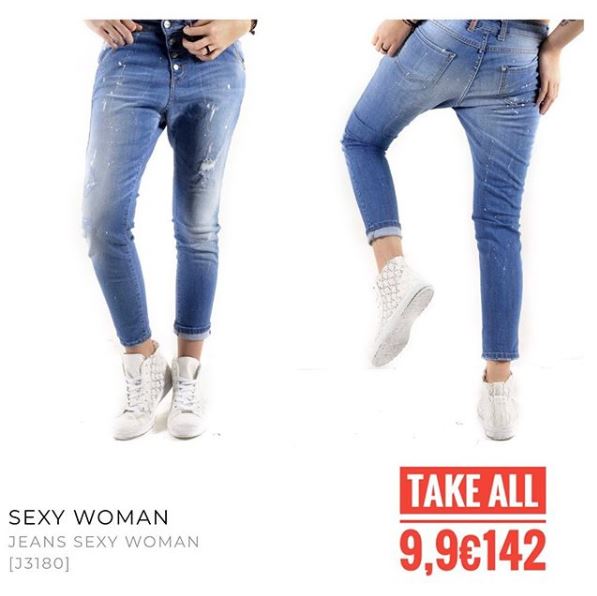 Stock Jeans Donna Sexy Woman