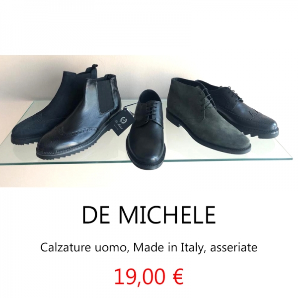 stock calzature uomo firmate DE MICHELE