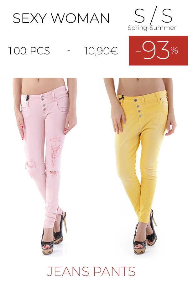 stock jeans pantaloni SEXY WOMAN S/S