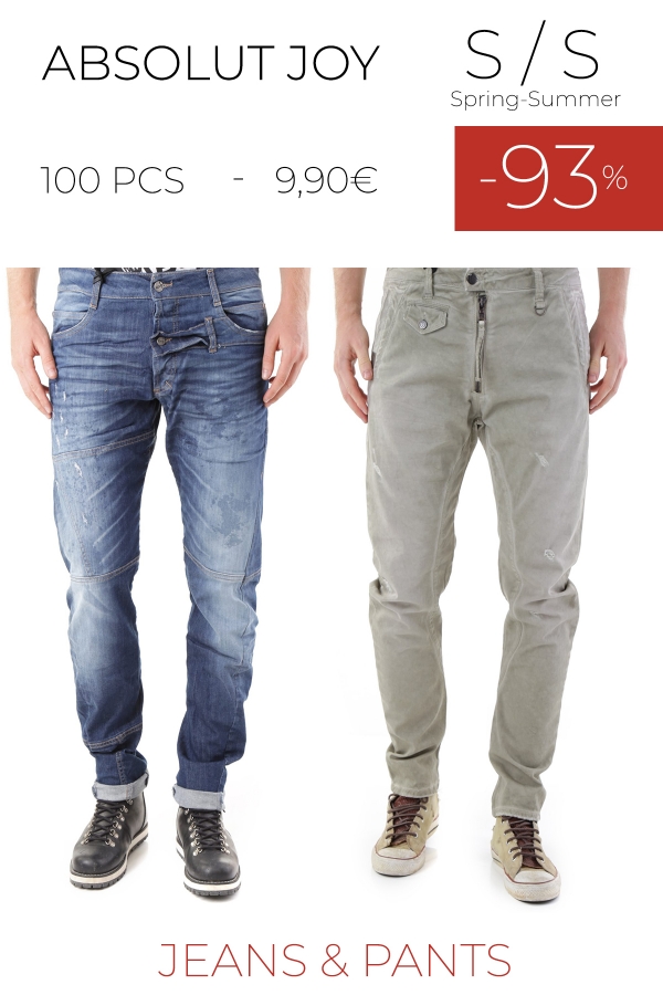 stock uomo jeans pantaloni ABSOLUT JOY S/S