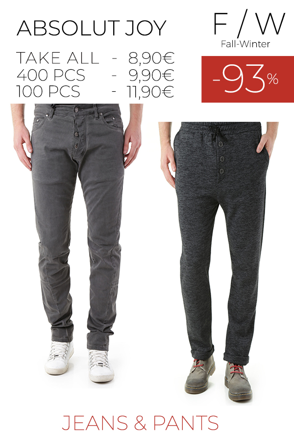stock uomo jeans pantaloni ABSOLUT JOY F/W