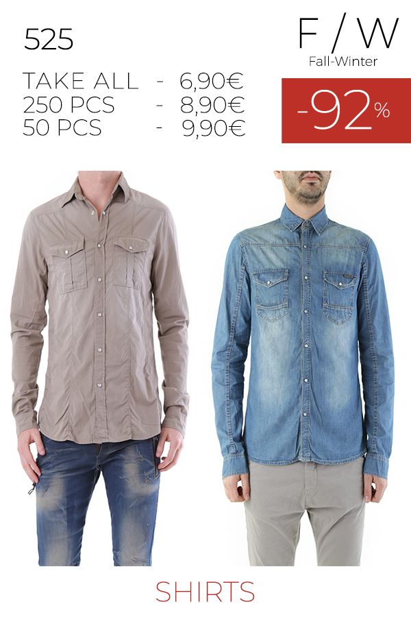 Stock Uomo Camicie 525 F/W