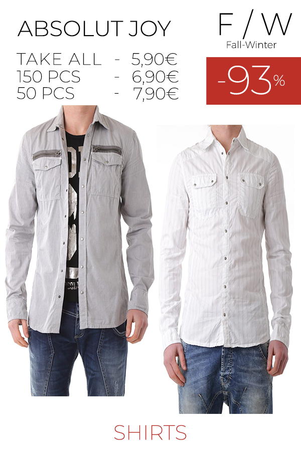 stock uomo camicie ABSOLUT JOY F/W