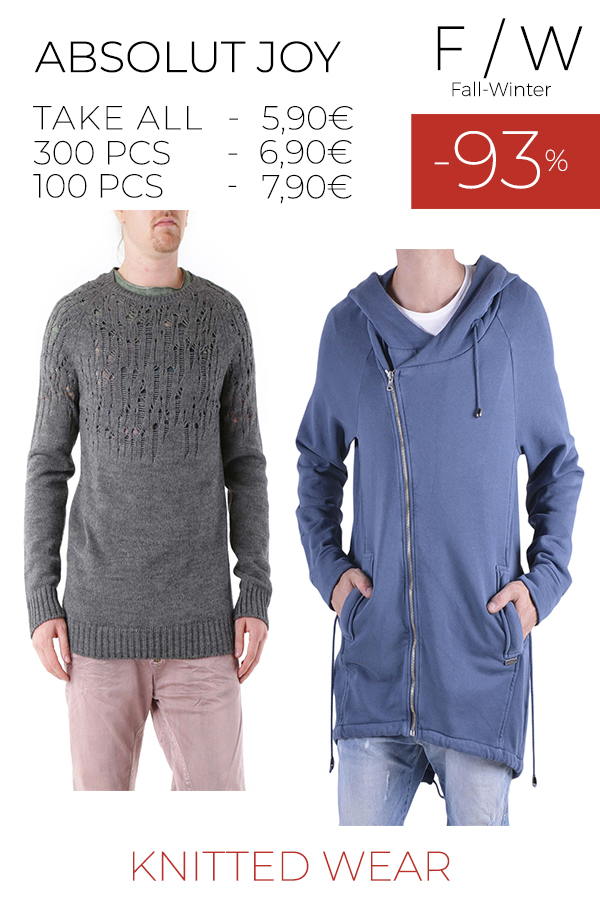 stock maglieria uomo ABSOLUT JOY F/W