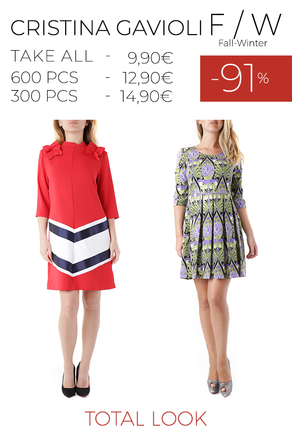 stock total look CRISTINA GAVIOLI - OLIVIA HOPS - REBECCA F/W