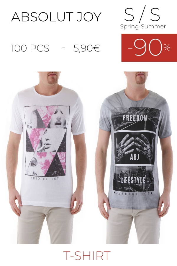 stock uomo t-shirt ABSOLUT JOY S/S
