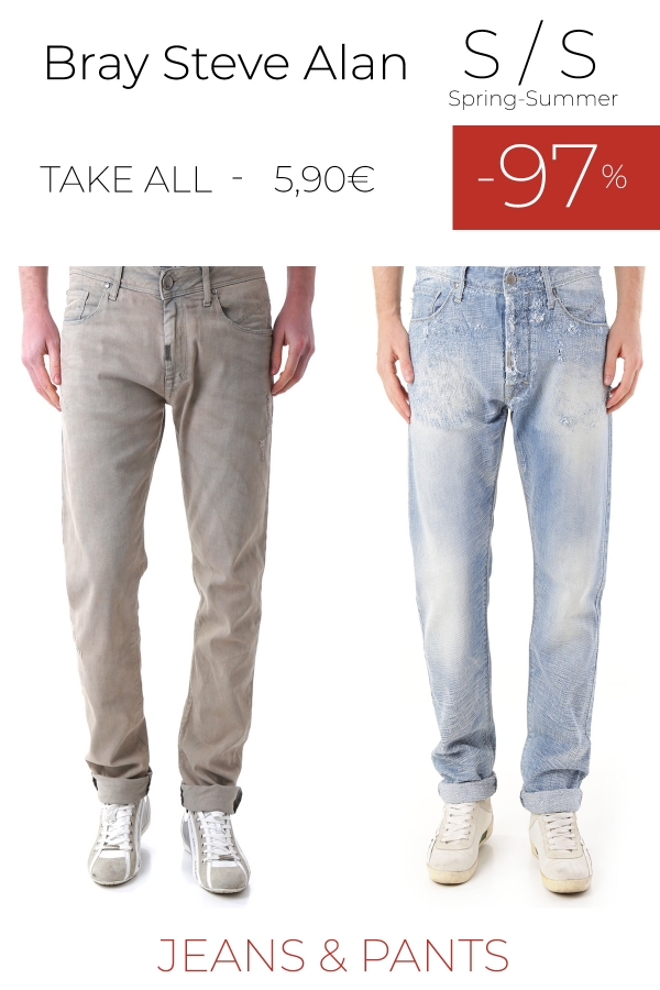 stock uomo jeans pantaloni BRAY STEVE ALAN S/S
