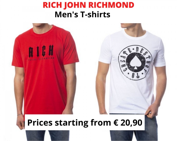 stock t-shirt uomo RICH JOHN RICHMOND