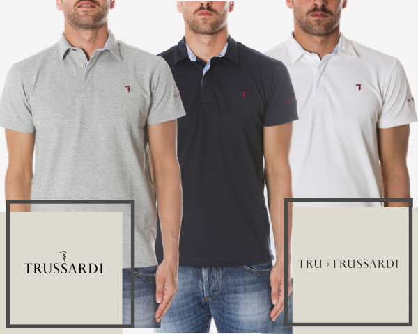 Stock polo uomo firmate Trussardi