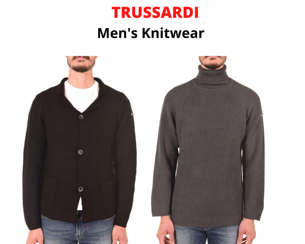 stock maglieria da uomo TRUSSARDI