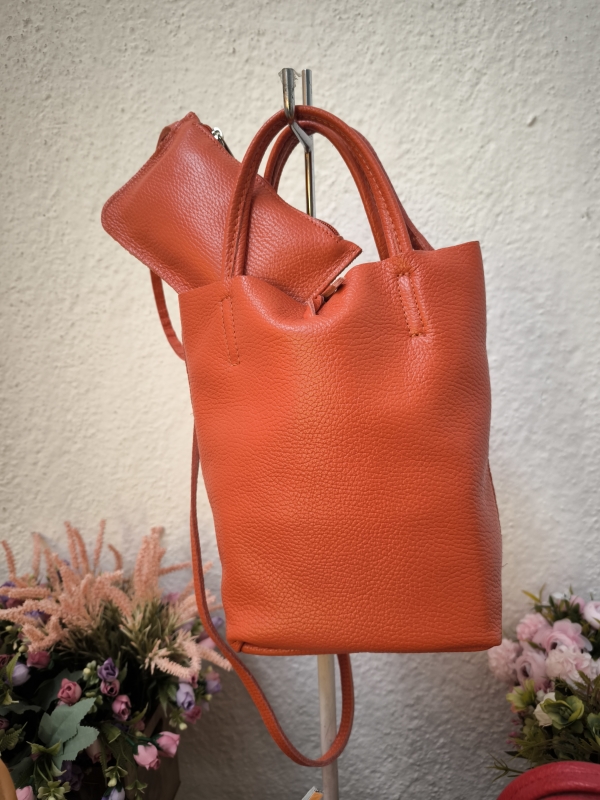 Borse a tracolla in vera pelle sfoderate Made in Italy